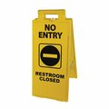 Impact Products Floor Sign No Entry/Restroom Closed 24109-EA